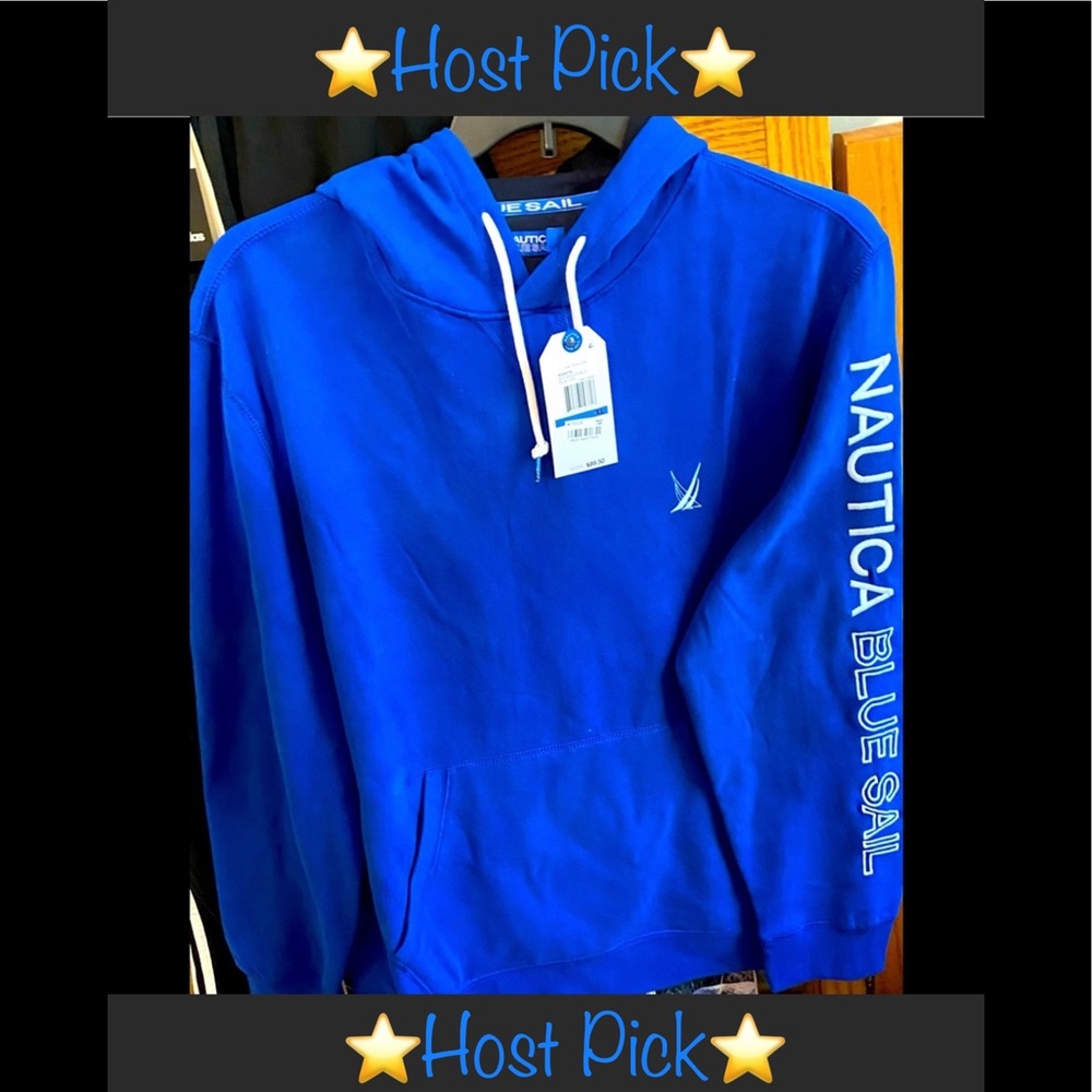 2x 🔥HP🔥NWT Mens XL NAUTICA HOODIE sweatshirt rare retired blue sailing